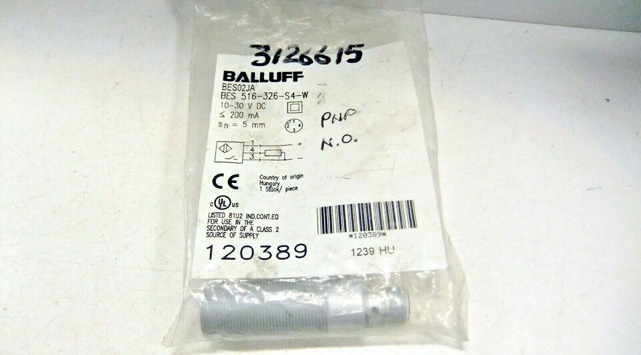 Balluff Proximity Sensor BES 516-326-S4-W