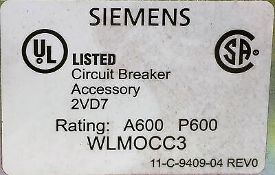 Siemens WLMOCC3 Cell Switch Mechanism Accessory