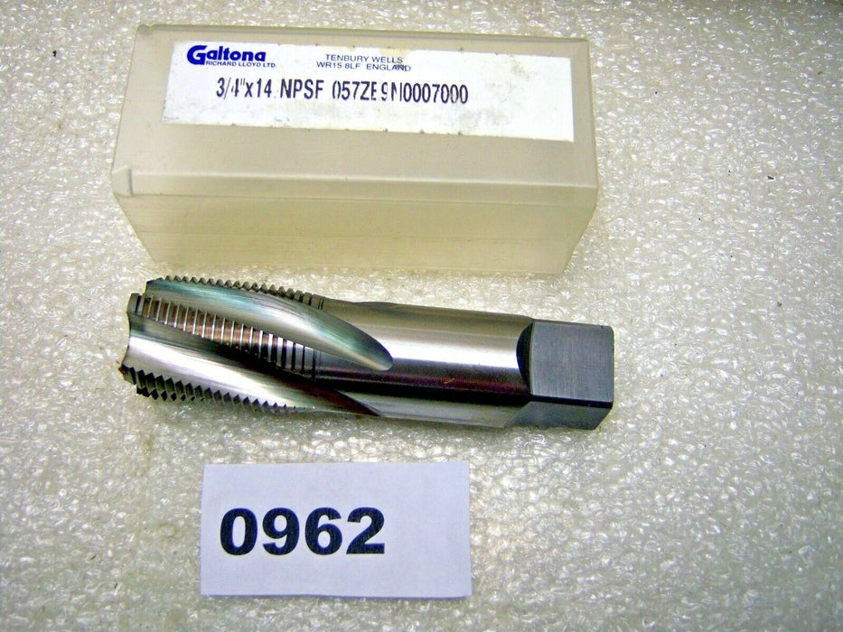 NIB Galtona 3/4" X 14 NPSF 057ZE9N0007000 SPIRAL TAP