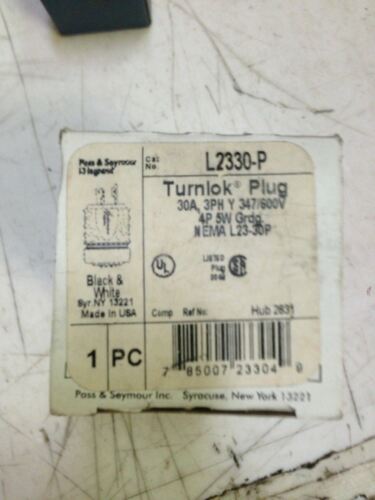 1 PASS & SEYMOUR L2330-P TURNLOK PLUG