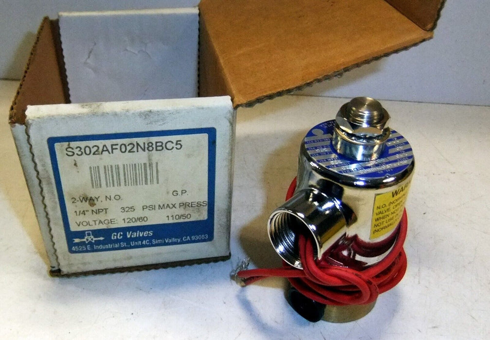 GC Valves 1/4" NPT S302AF02N8BC5