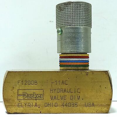 Parker F1200B COLORFLOW 2000 psi Adjustable Hydraulic Flow Control Valve