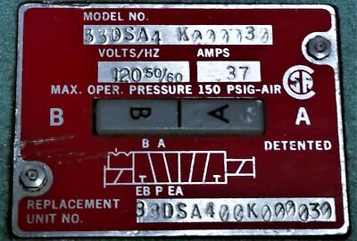 Numatics 33DSA400K000030 Valve