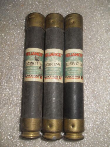 3 Reliance ECSR-17-1/2 600VAC Fuses