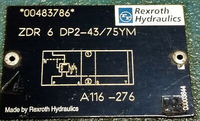 Rexroth ZDR-6DP2-43/75YM Directional Control Spool Valve