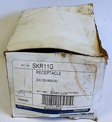 Thomas & Betts SKR11G Russellstoll 250/600 V 20 A Receptacle