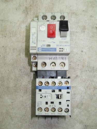 1 TELEMECANIQUE GV2-M06 STARTER PROTECTOR & CONTACTOR LP1-K0610-BD