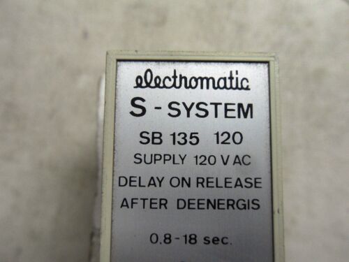 Electromatic Sb-135-120 Timing Delay 08.-18 Sec