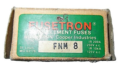 Bussmann FNM-8 250 V AC 8 A Dual Element Time Delay Fuses