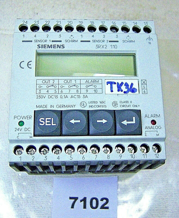 Siemens Plotting Device 3RX2-110 Control Unit