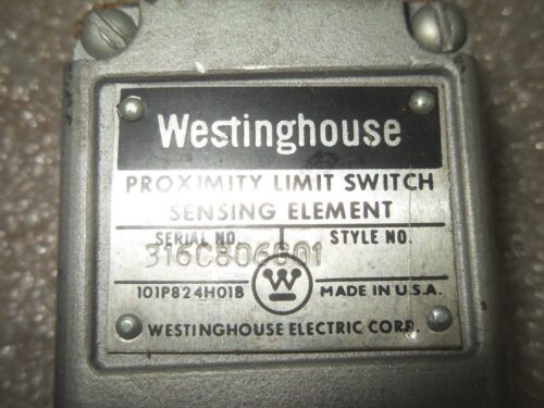 1 WESTINGHOUSE 316C806G01 PROXIMITY LIMIT SWITCH SENSING ELEMENT