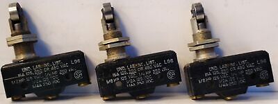 Honeywell BZ-2RQ181-A2 125/250/480 V 15 A Limit Switch Roller Plunger - Lot of 3