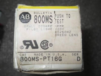 Allen-Bradley 800MS-Pt16G Push To Test Pilot Light