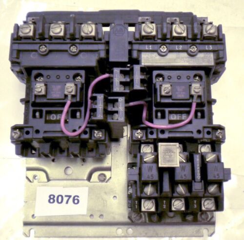 Allen-Bradley Size 0 Reversing Starter 505-AOD7 w/OL Relay 115/120 V
