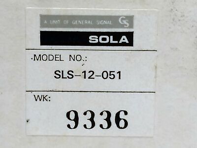 Sola/Hevi-Duty SLS-12-051 Linear Open Frame Power Supply