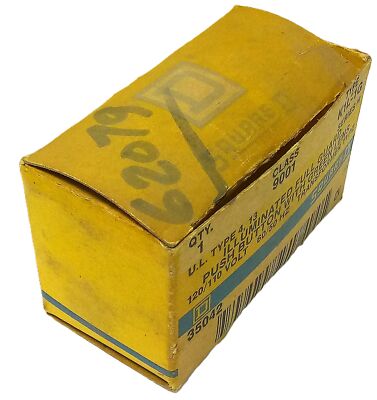 Square D 9001-K1L-1G Illuminated Full Guard Pushbutton w/ 110/120 V Transformer