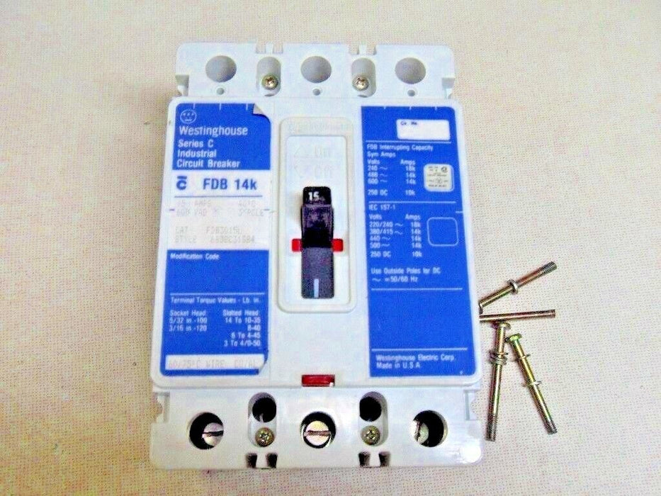 Westinghouse FDB3015L Circuit Breaker 15A