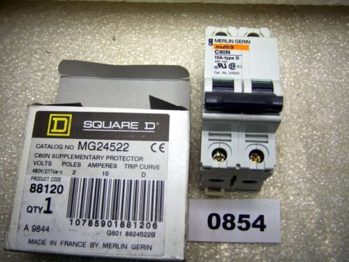 Square D MG24552 Supplementary Protector 480Y/277V 2P 10A