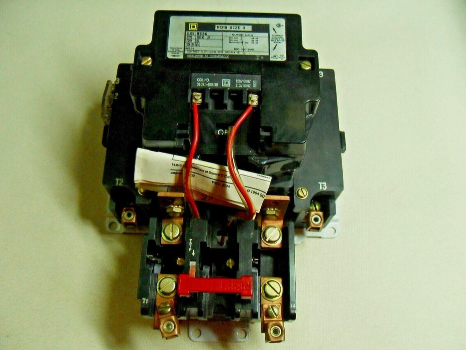 Square D 8536Seo2 Starter Nema Size 3