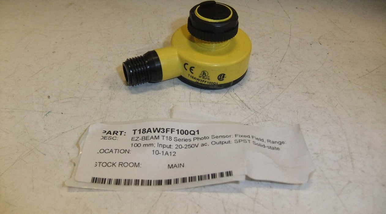 Banner Engineering T18AW3FF100 Q1 Quick Disconnect Photo Sensor