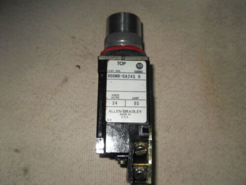 Allen-Bradley 800MR-QA24S 24VAC/DC Illuminated Pushbutton with Lamp 85