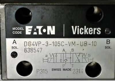 Vickers DG4VP-3-105C-VM-UB-10 Poppet-Type Solenoid Valve