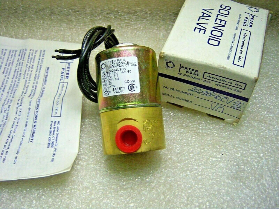 Peter Paul Electronics 22Z0084LSCV Safety Valve