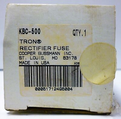 Bussmann KBC-500 Rectifier Fuse
