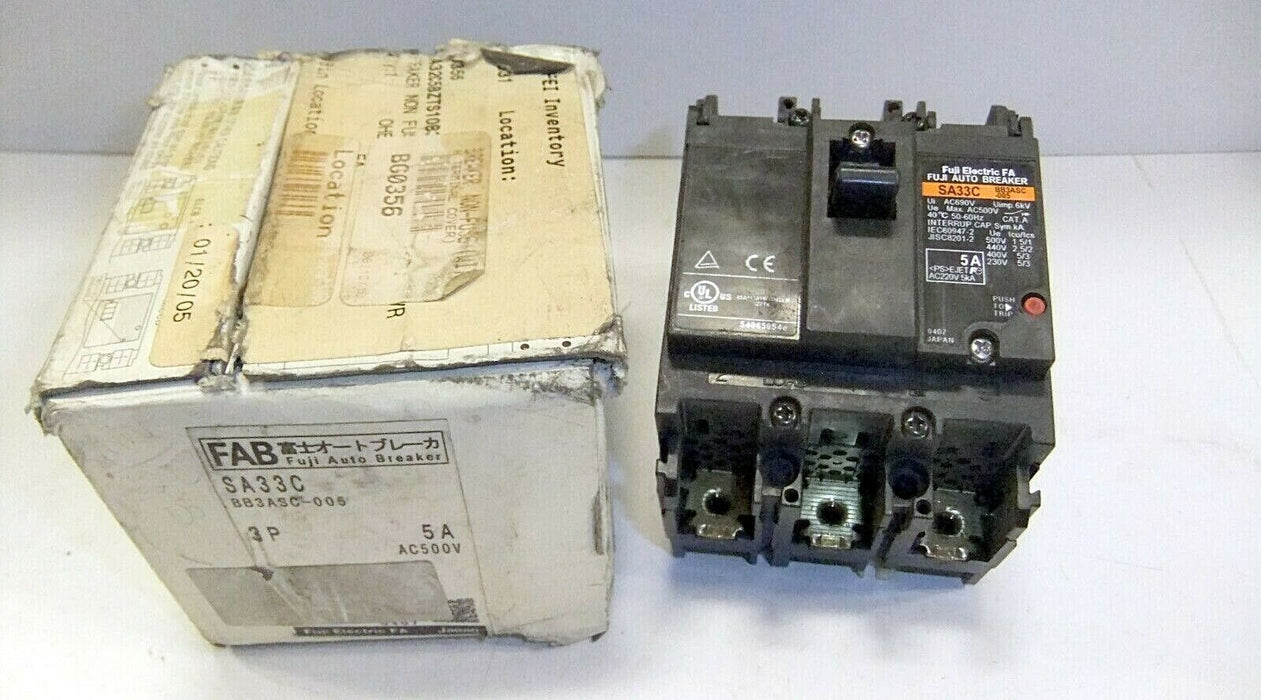Fuji Circuit Breaker 5A SA33C-BB3ASC-005