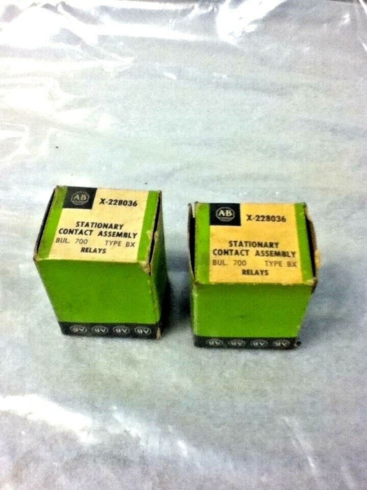 2 Allen-Bradley X-228036 Contact Assemblies