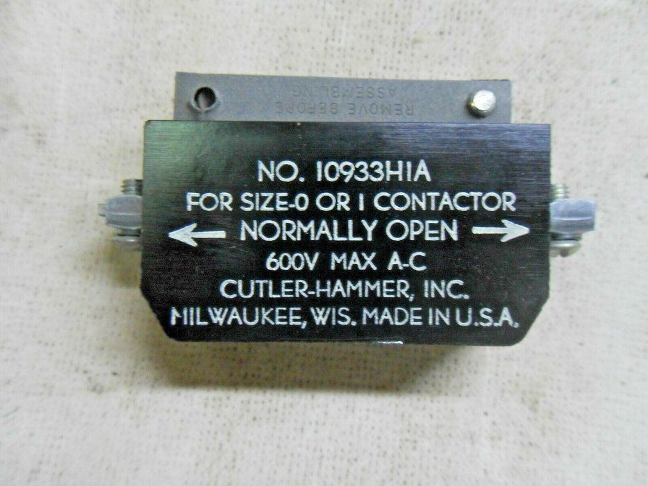 Cutler-Hammer 10933HIA Auxiliary Contact