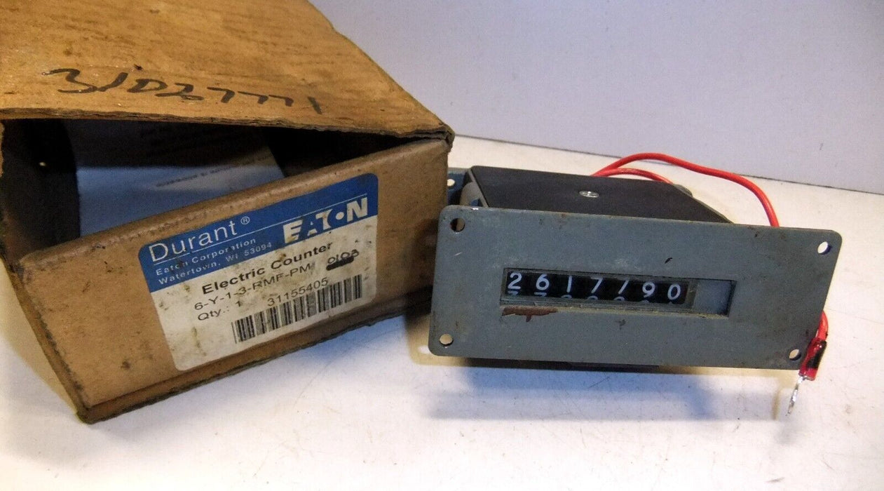 Eaton Durant Electric Counter 7-Y-1-3-RMF-PMU