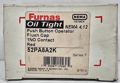 Furnas 52PA8A2K Red Pushbutton