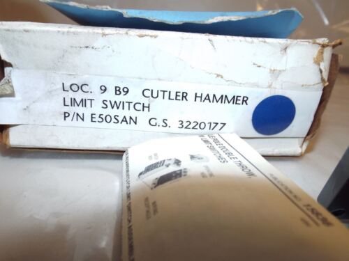 Cutler-Hammer E50SAN LIMIT SWITCH