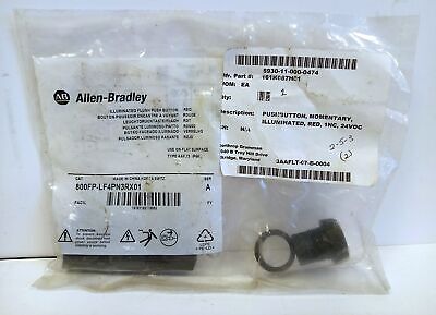 Allen-Bradley 800FP-LF4PN3RX01 24 V AC/DC Red Illuminated Pushbutton