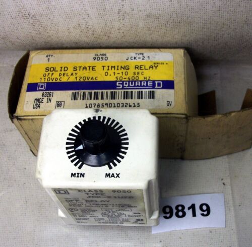 Square D Timing Relay 240VAC 10A 9050-JCK2