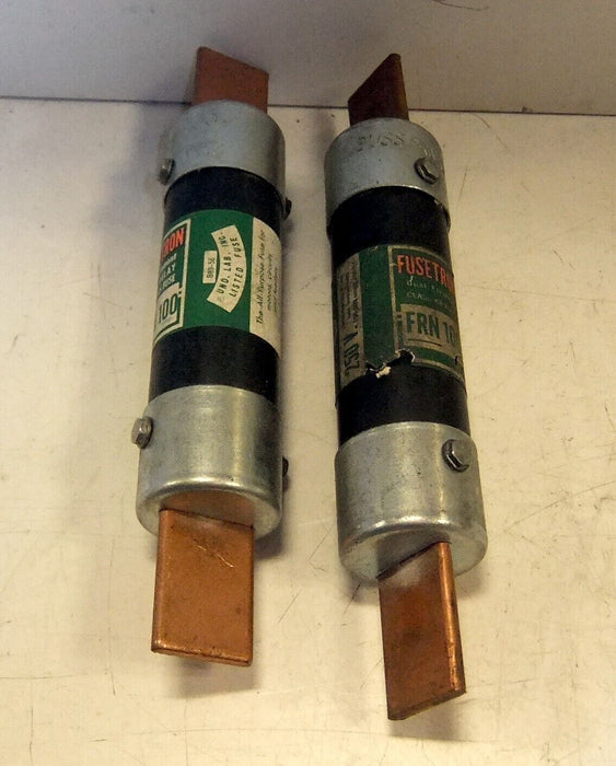 2 Bussmann Fusetron Fuses FRN100