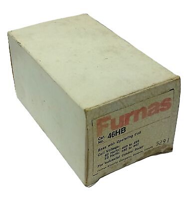 Furnas 46HB 380-480 VAC 50/60 Hz Industrial Control Relay Base w/ Operating Coil