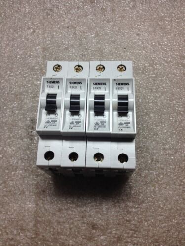 4 Siemens 5SXC6 AND 5SXC2 CIRCUIT BREAKERS