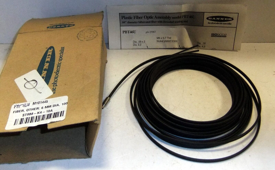 Banner Engineering Sensor 25967 PBT46U Fiber Optic