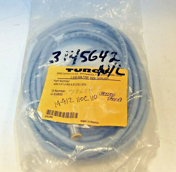 Turck Euro Fast Cord WKE 4.5T-3-RSE 4.5T/CS11574
