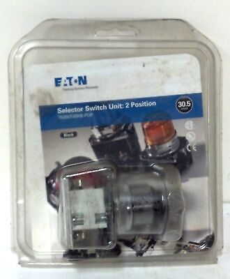 Eaton 10250T20KB-POP 2 Position Knob Selector Switch w/ 1NO/1NC Contact Block
