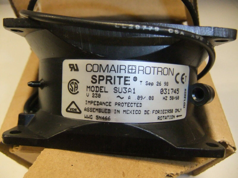 Comair Rotron SU3A1 SPRITE 230 VAC 13 Watts 3250 RPM Electronic Component Fan