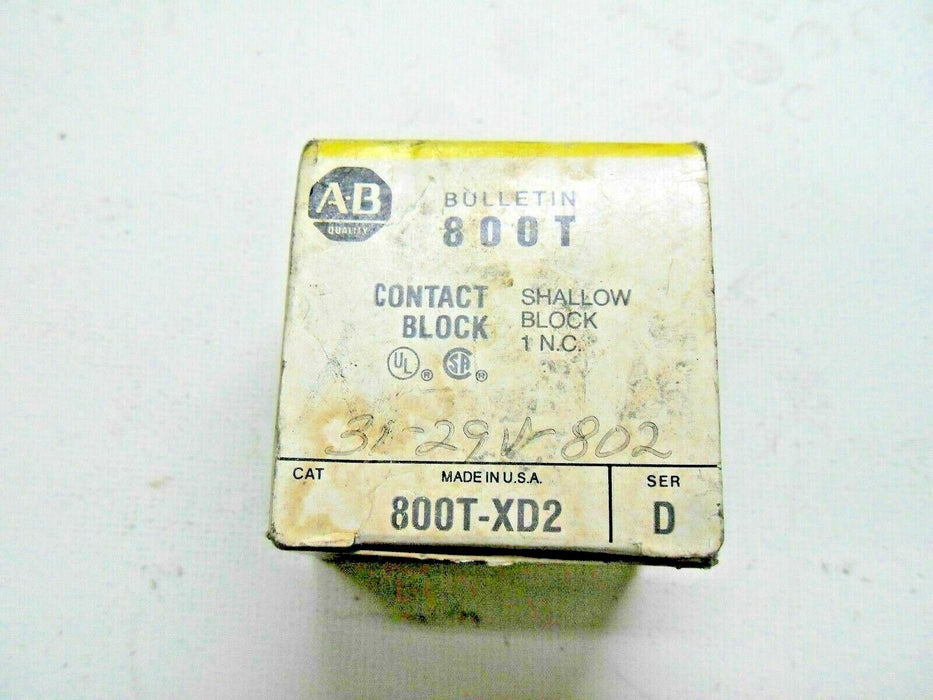 Allen-Bradley 800T-XD2 Contact Block