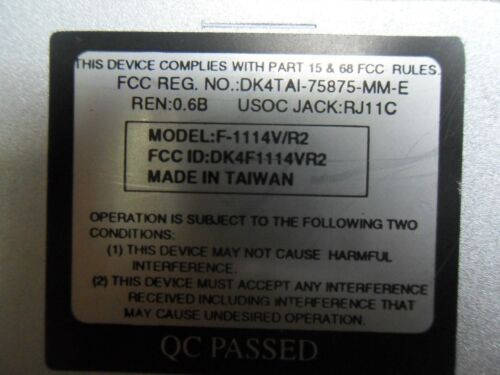 1 INTEL F-1114V/R2 MODEM