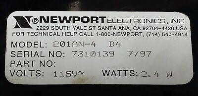 Newport 201AN-4 Panel Meter