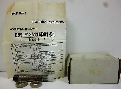 Eaton E59-F12C110D01-D1 iProx Field Programmable Inductive Proximity Sensor
