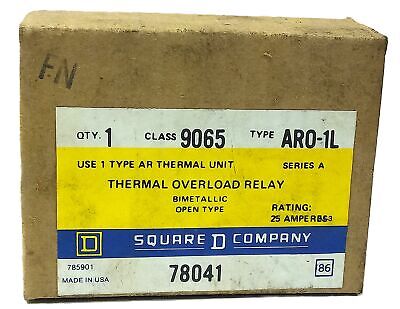 Square D 9065-ARO-1L 600 V AC 25 A Overload Protection Relay