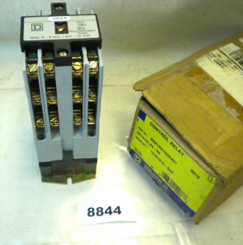Square D Control Relay 8501X01200V01 600VAC 10A