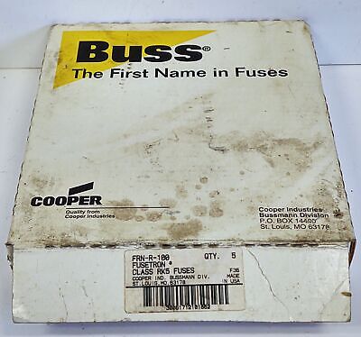 Bussmann FRN-R-100 FUSETRON 100 A Class RK5 Time-Delay Current-Limiting Fuse